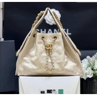 Promotional Chanel 25 Small Handbag in Grained Calfskin AS5293 Beige Spring-Summer 2025 Top Quality