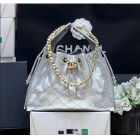 Market Sells Chanel 25 Small Handbag in Grained Calfskin AS5293 Silver Spring-Summer 2025 Top Quality