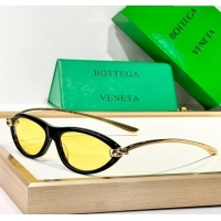 Cheapest Bottega Veneta Sunglasses Knot BV1390S Black/Yellow 2025