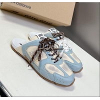 ​Market Sells New Balance x Miu Miu 530 SL Sneaker Mules in Deco Calf Leather M6043 Blue 2025