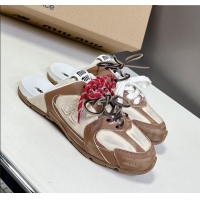 ​Buy Discount New Balance x Miu Miu 530 SL Sneaker Mules in Deco Calf Leather M6043 Brown 2025