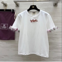 Top Design Chanel Cotton T-shirt LV050709 White 2025
