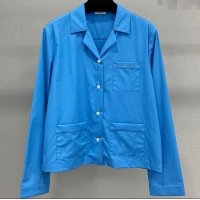 Well Crafted Miu Miu Logo Shirt 042909 Blue 2025