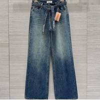 Top Quality Miu Miu Blue Jeans with Strass M0429 2025