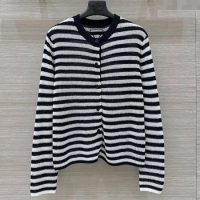 Best Price Prada Striped Cardigans Navy 0410 Blue/White 2025