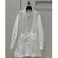 Original Cheap Prada Coat 0411 White 2025