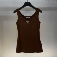 Buy New Cheap Prada Vest 30036 Brown 2025