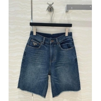 Super Quality Prada Denim Shorts P050707 Blue 2025