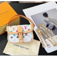 Grade Design Louis Vuitton LV Nano Diane Chain Pouch 0512 White/Multicolor 2025