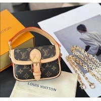 Buy Discount Louis Vuitton LV Nano Diane Chain Pouch 0512 Brown 2025