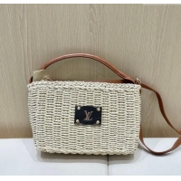 Reasonable Price Louis Vuitton Straw Basket Bag LV051301 Beige 2025