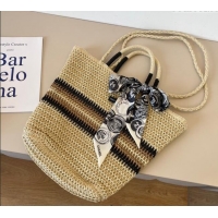 Famous Brand Chanel Straw Basket Bag CH051304 Beige 2025