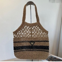 Grade Price Prada Straw Bag PR051301 Khaki 2025