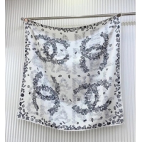 Market Sells Chanel CC Silk Square Scarf 90x90cm CH051313 White 2025