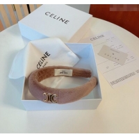 Top Grade Celine Fur Heaband 0131 Dusty Pink 2024