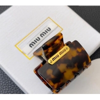 Reasonable Price Miu Miu Resin Hair Clip 0301 Brown 2024