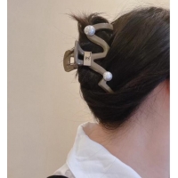 Reasonable Price Chanel Hair Clip with Pearls 0302 Black 2024