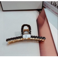 Low Cost Chanel Braided Hair Clip 0302 Black 2024