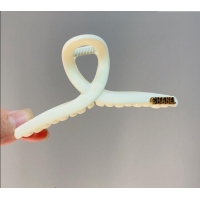 Promotional Chanel Matte Hair Clip 0302 White 2024