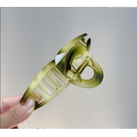 Good Looking Prada Acrylic Hair Clip 0302 Green 2024