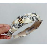 Famous Brand Dior Braided Headband 0304 White 2024