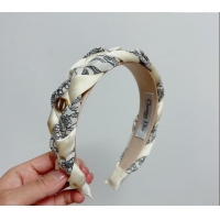 Famous Brand Dior Braided Headband 0304 White 2024