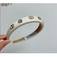 Unique Grade Dior Headband with Charm 0304 White 2024