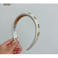 Unique Grade Dior Headband with Charm 0304 White 2024