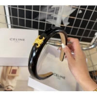 Buy Inexpensive Celine Shiny Headband CH033 Black 2024