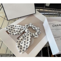 Low Price Chanel CC Bow Hairring CH033 White 2024