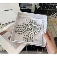 Low Price Chanel CC Bow Hairring CH033 White 2024