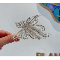 Good Product Chanel Butterfly Pearls Hair Clip CH0330 2024