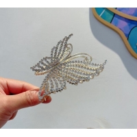 Shop Duplicate Chanel Butterfly Crystals Hair Clip CH0330 2024