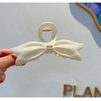 Buy Discount Chanel Matte Bow Hair Clip CH0401 White 2024