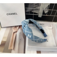 Grade Discount Chanel Denim Headband 0514 Light Blue 2024