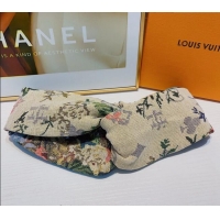 Luxury Discount Louis Vuitton Flora Headband 0709 Beige 2024