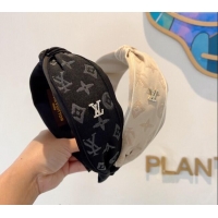 Good Taste Louis Vuitton Hair Headband 0729 Beige/Black 2024