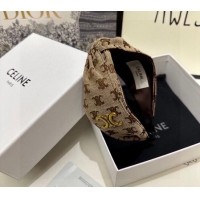Luxury Cheap Celine Logo Headband 082009 Brown 2024