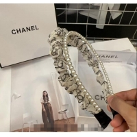 Grade Design Chanel Pearls Headband 082001 White 2024