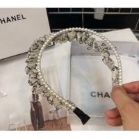 Grade Design Chanel Pearls Headband 082001 White 2024