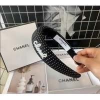 Reasonable Price Chanel Dotted Headband 082012 Black 2024