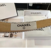 Top Design Chanel Dotted Headband 082012 White 2024