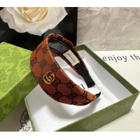 New Release Creation Gucci GG Wide Headband 0820 Orange 2024