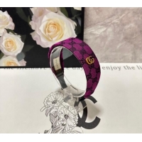 Popular Promotional Gucci GG Wide Headband 0820 Purple 2024