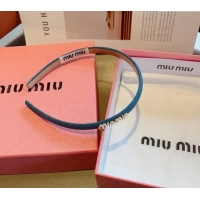 Best Price Miu Miu Narrow Denim Headband 0820 Blue 2024