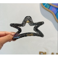 Buy Inexpensive Chanel Star Hair Clip with Pearls 0912 Black 2024