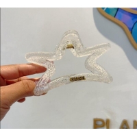 Famous Brand Chanel Star Hair Clip with Pearls 0912 White 2024