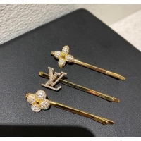Good Quality Louis Vuitton Bloom Hair Clip Set with Strass V1023 2024