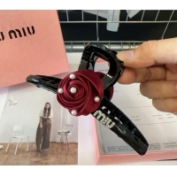 Traditional Specials Miu Miu Rose Bloom Hair Clip 1023 Black 2024