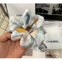 Grade Cheapest Hermes Print Hair Ring 1023 Blue 2024
